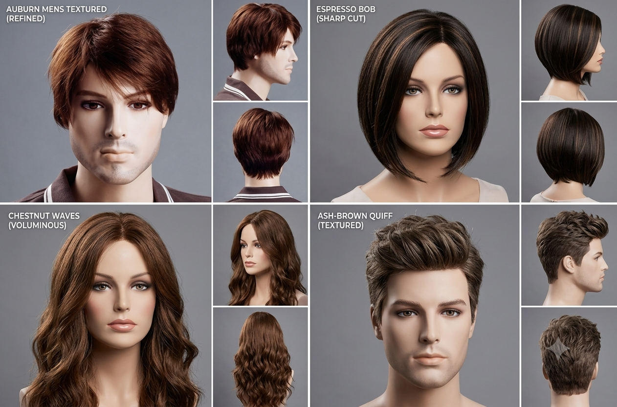 Hairstylist fitting natural hair extensions